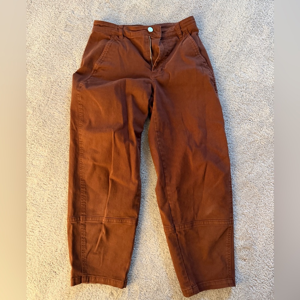 Everlane Utility Barrel pants Maroon